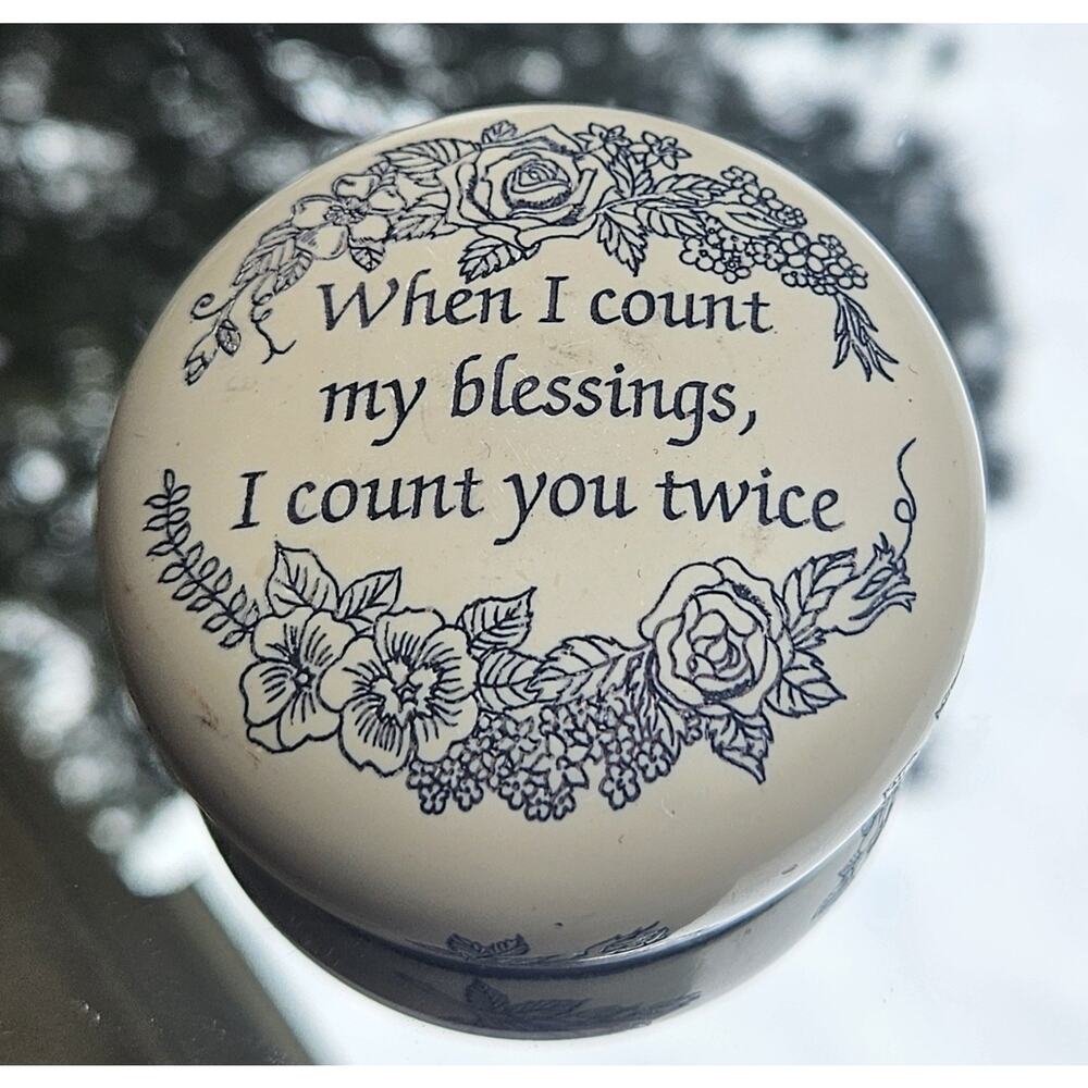 Vintage Count My Blessings Paperweight